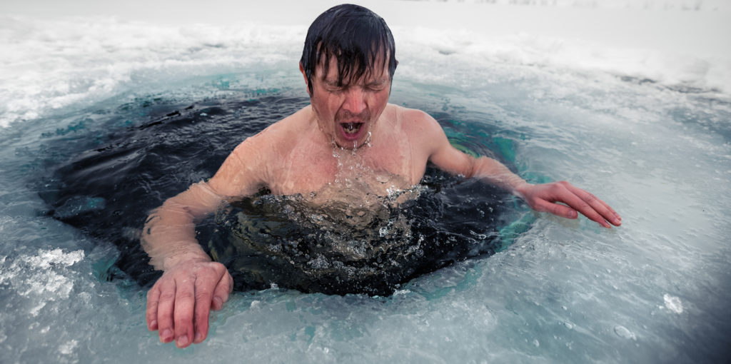 breathing techqniues for cold plunging or cold water therapy with physical therapist